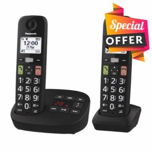 Panasonic KX-TGU132EB Digital Cordless Phone with Answering Machine