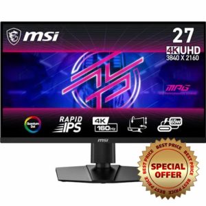 MSI MPG 274URF QD 27 Inch UHD Gaming Monitor - 3840 x 2160 Rapid IPS Panel