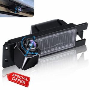 Reversing Camera 360° Rotatable Reverse Camera 170° Wide Angle Rear View Camera Universal Rear Camera Licence Plate Light Bracket for Opel Astra H/J/Corsa D/Vectra C/Zafira B/Insignia/Buick Regal