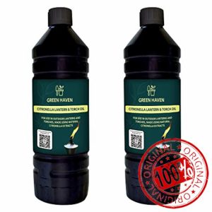 CUQOO 1L Scented Citronella Oil for Garden Burners - Garden Torch Oil - Citronella Lamp Oil Outdoor - Insect Repelling Citronella Lantern and Torch Oil for Outdoor - Tiki Torches - Oil Lamp (2 Pack)