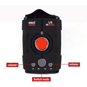 Car Radar Detector with 360° Real Time Voice Alerts