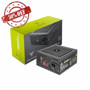 Yeyian Pegasus 1000W 80+ Platinum Modular PC Power Supply | PCI-E generation 5 | ATX 12V version 3.0 | 80 Plus Platinum | Flat cables | 140mm fa