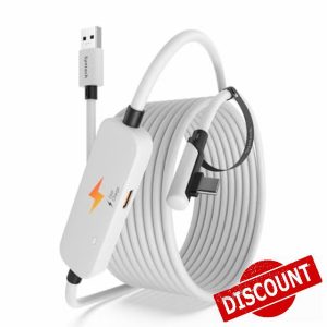 Syntech Link Cable with Charging 16FT Compatible with Oculus/Meta Quest 3 Accessories