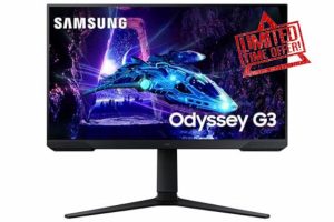 Samsung Odyssey G3 LS24DG302EUXXU 24" 180Hz 1ms FullHD Gaming Monitor - 1920x1080