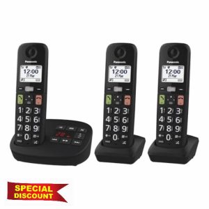 Panasonic KX-TGU133EB Digital Cordless Phone with Answering Machine