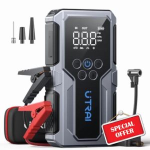 UTRAI Car Jump Starter with 150PSI Air Compressor/18W Fast Charging