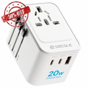 decqle Universal Travel Adapter