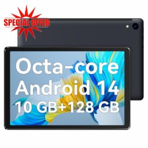 Hakaug Tablet 10.1 Inch Android 14 Octa-core with 10 GB+128GB Tablets