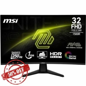 MSI MAG 32C6X 32 Inch FHD Curved Gaming Monitor - 1500R 1920 x 1080 VA Panel