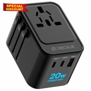 decqle Universal Travel Adapter