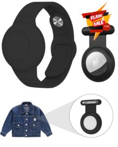 2 Pack Airtag Holder Airtag Case with Safety Pin Compatible for Apple Air Tag