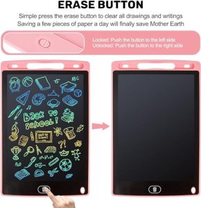 Doodle Scribbler Pad 8.5 inch Colorful Screen Drawing Board Learning Gift for Kids