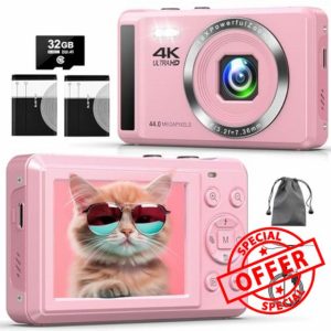 Digital Camera 4K Photo Camera with Auto Focus