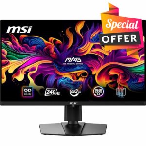 MSI MAG 271QPX QD-OLED E2 26.5 Inch WQHD Gaming Monitor - 2560 x 1440 Quantum Dot OLED Panel