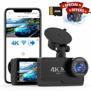 DYNACAM 4K/2K+1080P Dash Cam Front and Rear