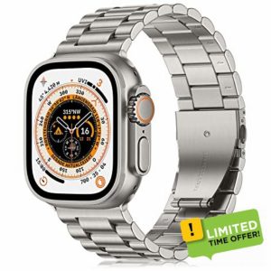 Netolo Metal Straps Compatible with Apple Watch Straps 38mm 40mm 41mm 42mm 44mm 45mm 49mm