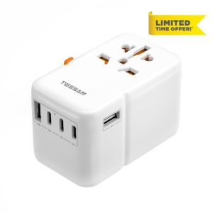 Universal Travel Adapter 85W GaN