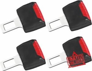 FAMINESS Automobile Universal Fixing Strap Seatbelt Buckle Part 4PCS