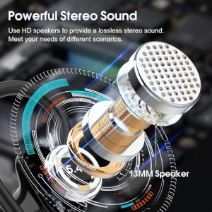 2025 Bluetooth 5.4 Headphones HiFi Stereo Sound with 4 ENC Mic