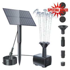 2.5W Solar Water Fountain with 8 Nozzles