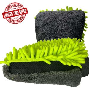 YaaGoo Car Cleaning Mitt Washing Wash Mitt Car Sponge Microfiber Glove Kit