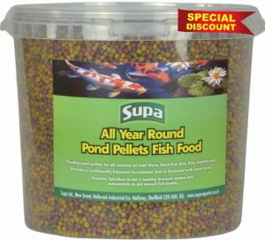 Supa All Year Round 3mm Pond Pellets Fish Food 1.25kg