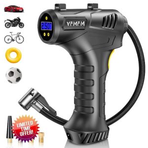 VFMFM Cordless Tyre Inflator Handheld Air Compressor