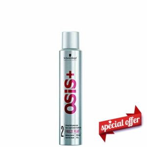 Schwarzkopf Professional OSiS Freeze Pump Hairspray Fine Mist Fast Drying Non Aerosol Fixing Waves And Curls Adding Definition Long Lasting Heat Protection Strong Hold 200 ml