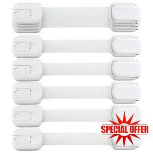 KINECTO - 10 Pack Premium Baby Proof Cabinet Locks – Child Safety Locks for Cabinets and Drawers