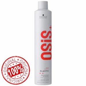 Schwarzkopf Professional OSiS Elastic Hairspray Layerable Hairspray For Styling Brushable Finish Without Flaking Anti Humidity Heat Protection Medium Hold 500 ml