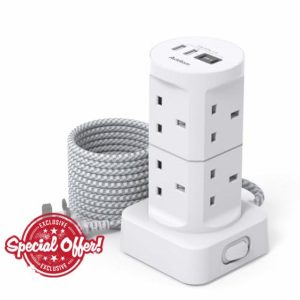 Tower Extension Lead with USB Slots