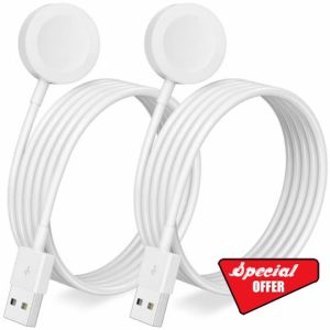 for Apple Watch Charger USB Magnetic Wireless Fast iWatch Charger Portable Compatible with iWatch Ultra/Series 9/8/7/6/SE/SE2/5/4/3/2/1