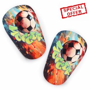 NQEUEPN 2pcs Mini Soccer Shin Guards