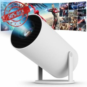 FECLYDET Mini Projector Android 11-8K Portable Projector 120 ANSI Lumens