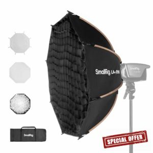 SMALLRIG 35"/90cm Softbox LA-O90 Quick Release Octagon Soft Box for Bowens Mount COB Lights for SMALLRIG for Neewer for Aputure for Godox - 4633