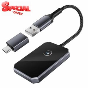 BASESAILOR Wireless CarPlay Adapter Android Auto Dongle