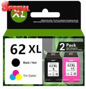 62xl 62 xl 62 Ink Cartridges twin Pack Remanufactured for HP 62 Ink Cartridges twin Pack Compatible with HP 5540 5544 5640 5542 Printe