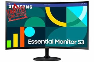 Samsung LS24D360GAUXXU 24" Curved FullHD 100Hz 1080p Monitor - 1920x1080
