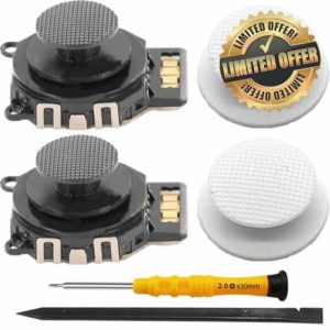ZHUROUPU 2Pcs 3D Analog Joystick Replacement Thumb Stick Precision Sensitivity for Sony for PSP 2000 2001 2002 2003 Console