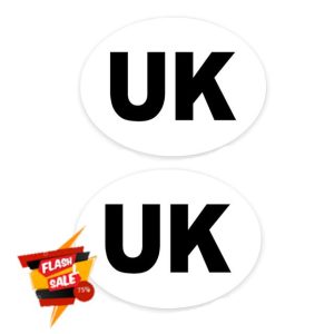 2X UK Magnetic Car Stickers for Europe