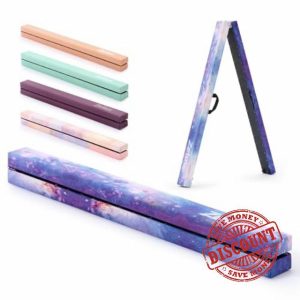 ZELUS 7 ft. 210cm Foldable Gymnastics Balance Beam