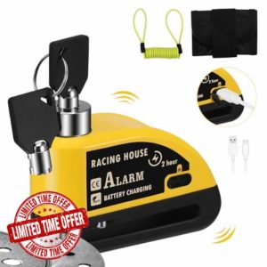 Aofesel Motorbike Disc Lock Motorcycle Lock Rechargeable