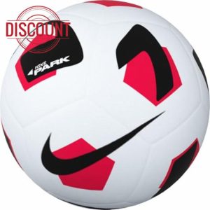 Nike FZ7551-100 NK PARK TEAM - 2.0 - FA24 Recreational soccer ball Unisex WHITE/BRIGHT CRIMSON/BLACK Size 5