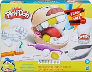 Play-Doh Drill 'n Fill Dentist Toy for Children 3 Years and Up with 8 Modelling Compound Pots