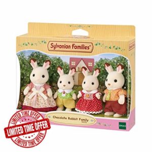 EPOCH Sylvanian Families Plastic Chocolate Rabbit Family