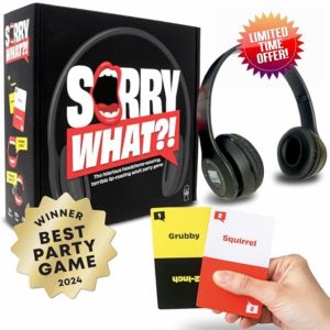 Sorry What - Hilarious Terrible Lip Reading Adult Party Game - Based On The Headphone Challenge TikTok Trend - 2+ Players 40
