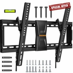 Perlegear TV Wall Bracket for Most 37–82 inch LCD LED 3D Plasma TVs up to 60kg