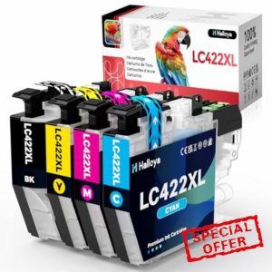 Halloya LC422XL Ink Cartridges Replacement for Brother LC-422XL LC422 LC-422XLVAL Ink Cartridges Compatible with Brother MFC-J5340DW MFC-J5345DW MFC-J5740DW MFC-J6540DW MFC-J6940DW (4 Pack)