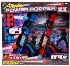 Atomic Power Popper 2 Blaster Battle Pack With 84 Foam Balls (4+ Years) Boxed Slamtech