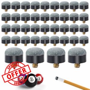 NQEUEPN 40pcs Billiard Cues Tips Replacement